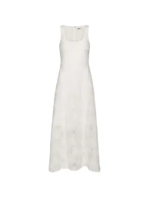 staud martine linen dress STAUD Martine linen-blend maxi dress