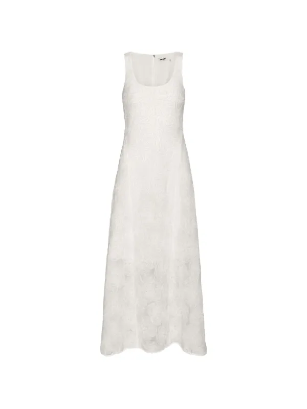 rotate mesh dress Flower Mesh Maxi Dress Light Blue