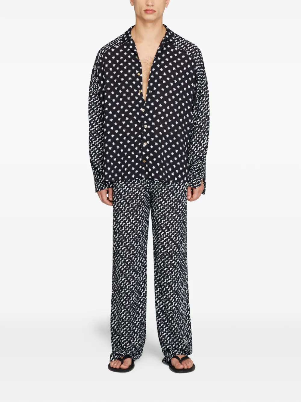 Donde Esteban 스타 웨이브 팬츠 | 플레어 팬츠