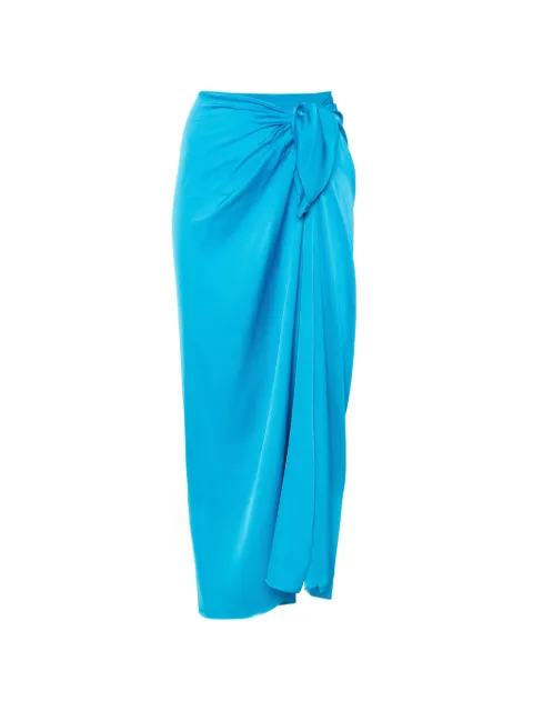 SILK95FIVE high-waisted midi skirt