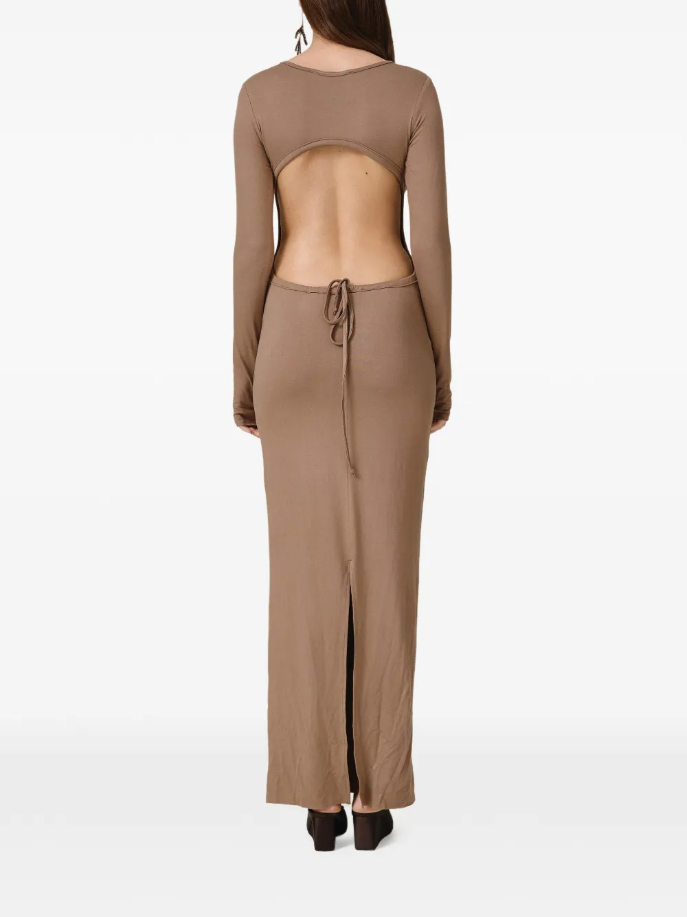  Pnk Open-back Maxi Dress - Neutrals 