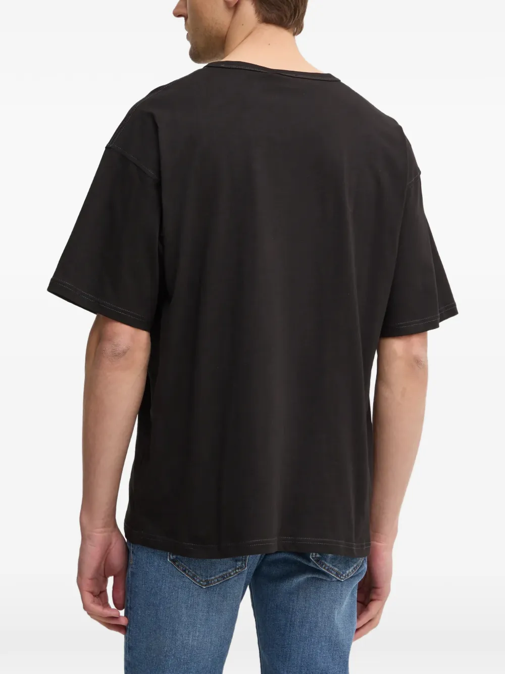 Diesel T-shirt met logodetail Zwart