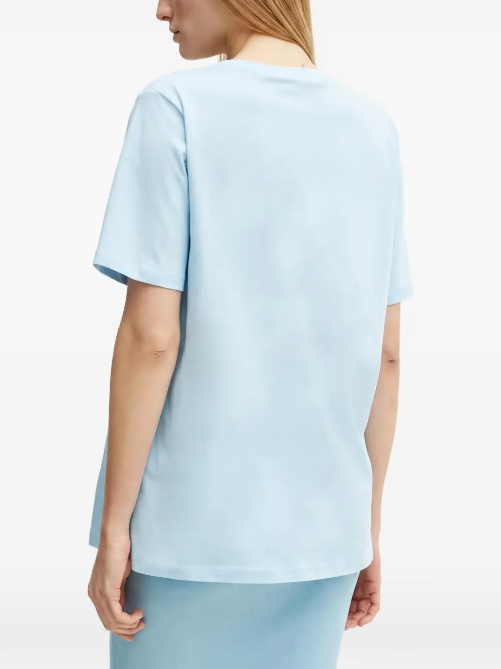 LIU JO T-shirt verfraaid met logo Blauw