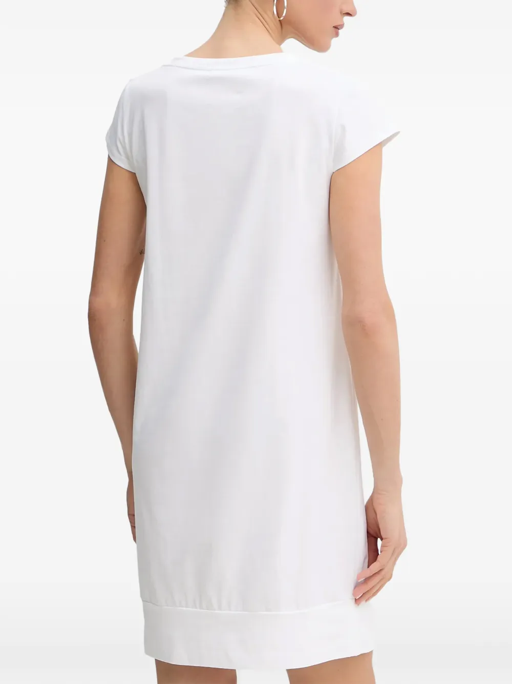 LIU JO logo-print T-shirt mini dress Wit