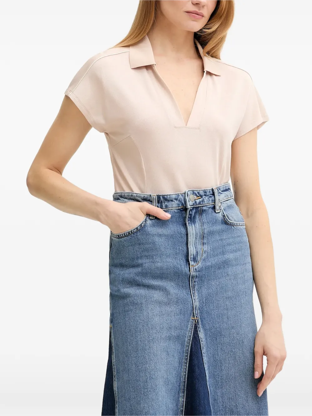 LIU JO V-neck short-sleeve top