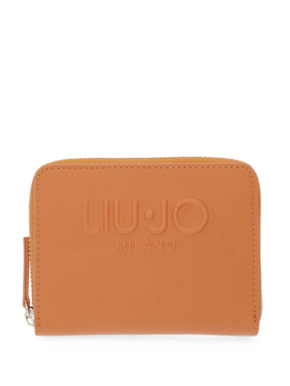 LIU JO logo-debossed zip-around wallet - Orange