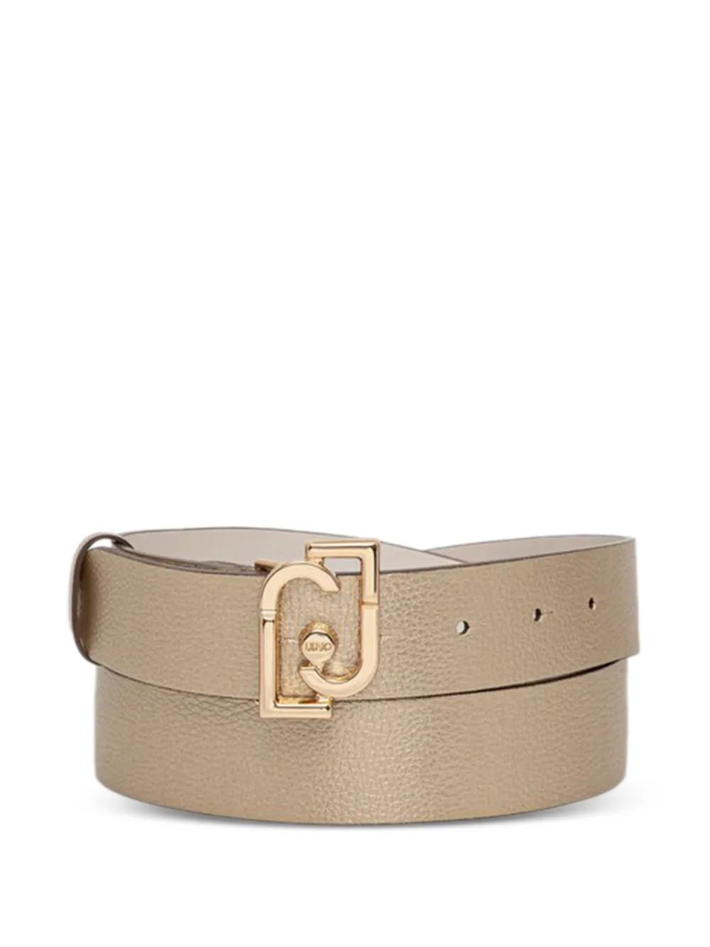 LIU JO logo-buckle belt - Toni neutri