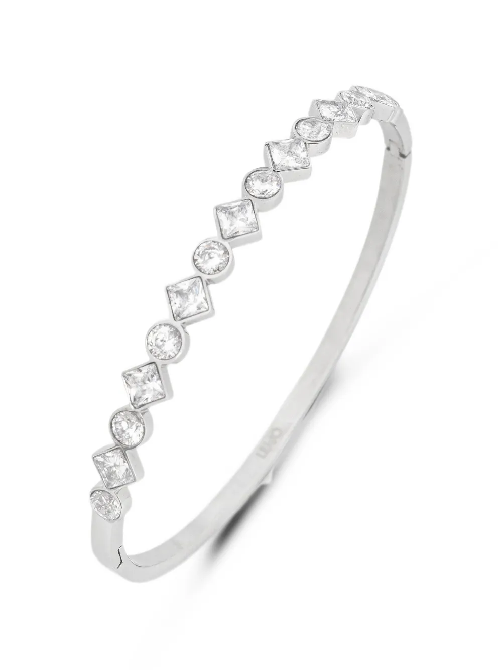 LIU JO crystal-embellished bangle bracelet - Argento