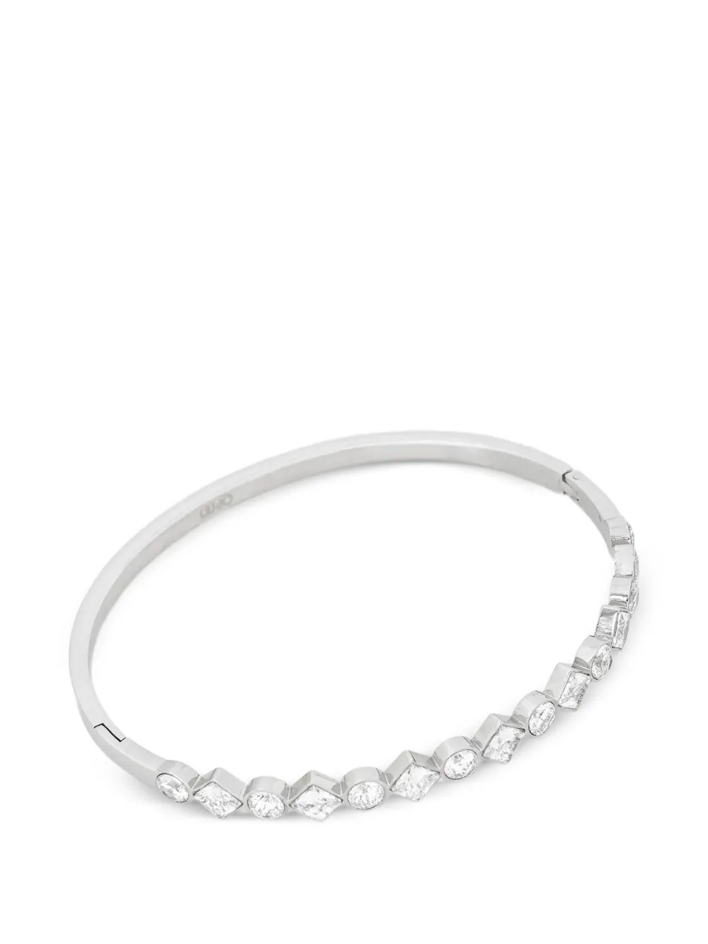 LIU JO crystal-embellished bangle bracelet - Argento