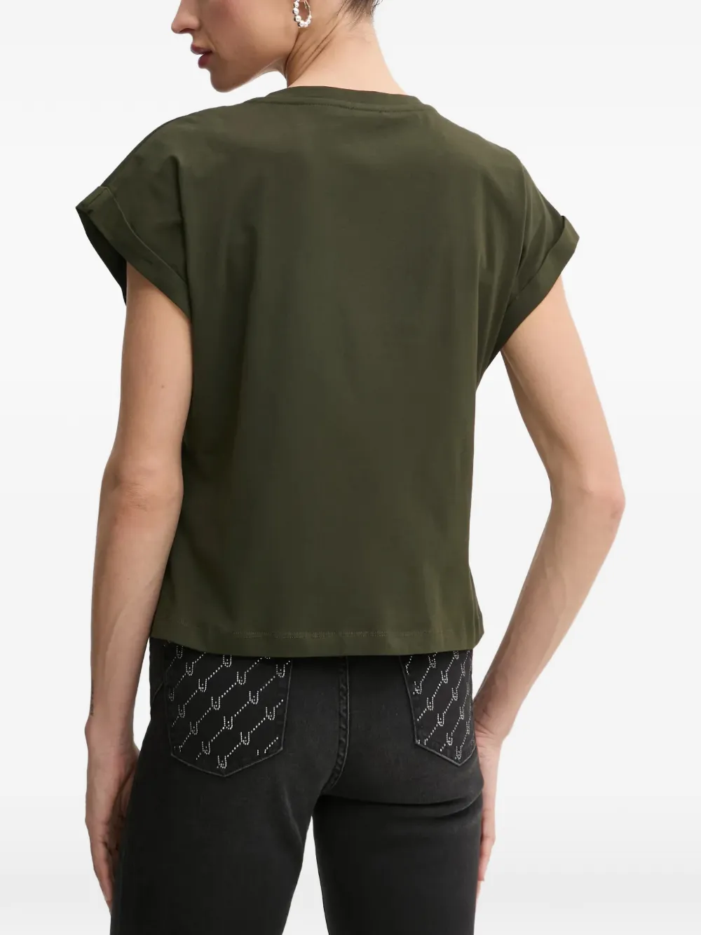 LIU JO T-shirt met logodetail Groen