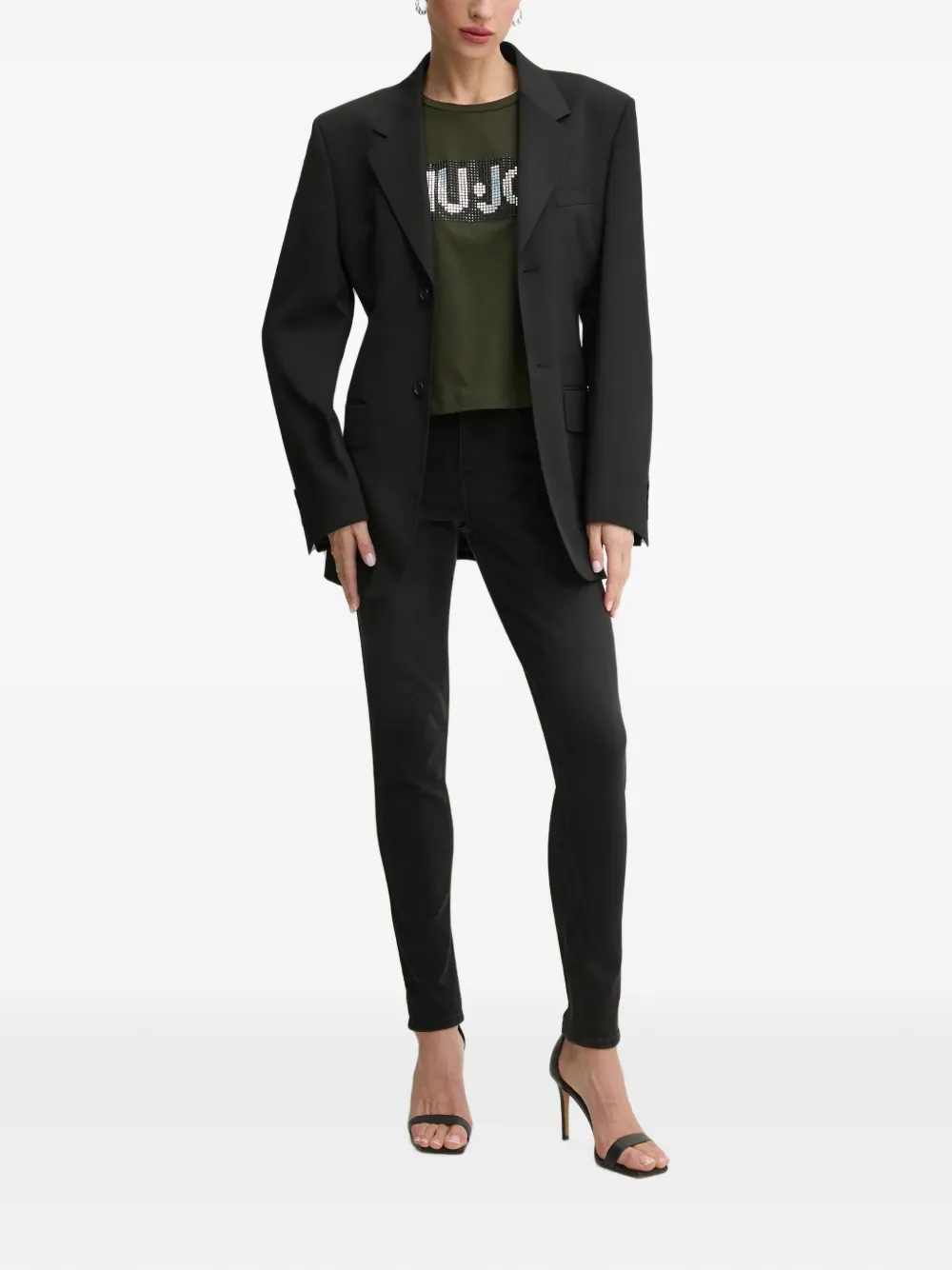 LIU JO T-shirt met logodetail Groen