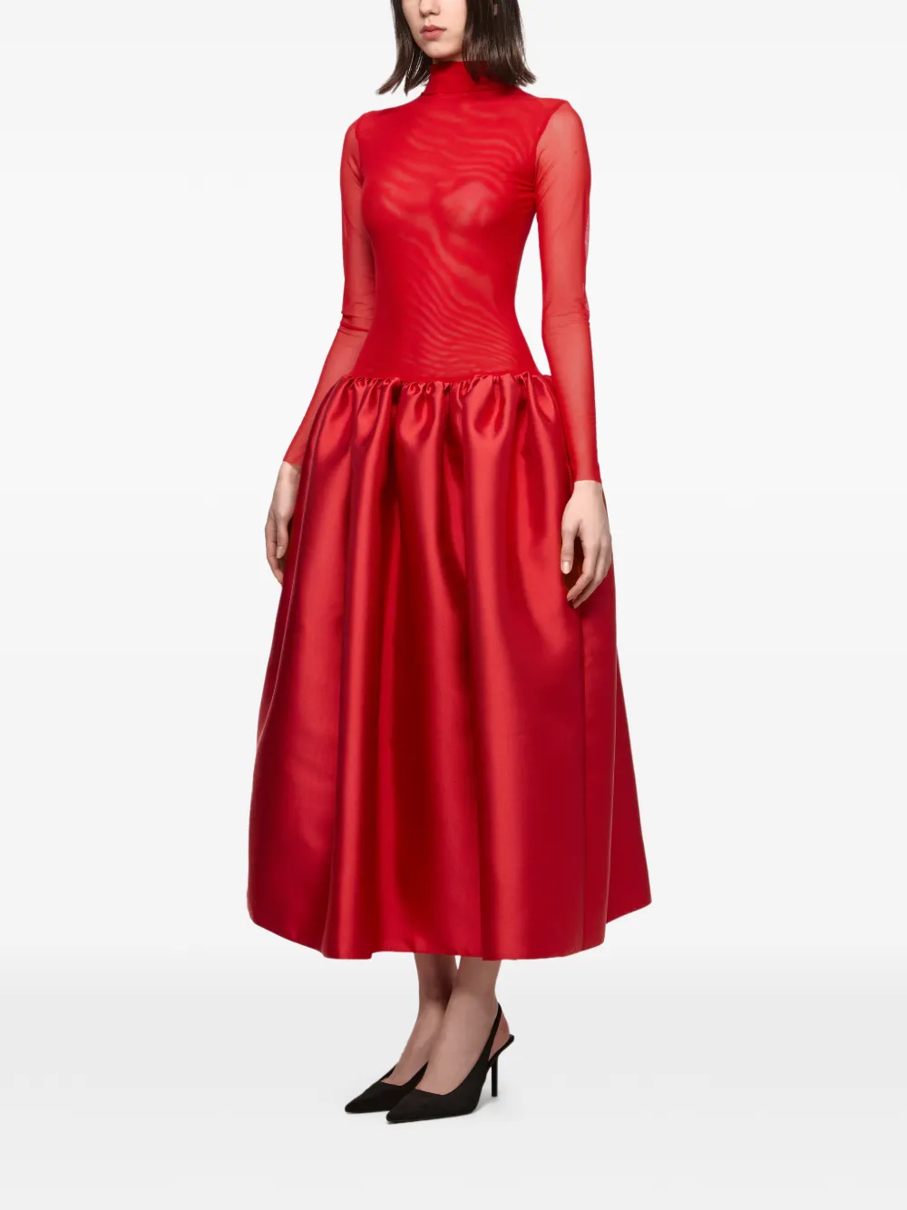 Atu Body Couture Jurk met lange mouwen Rood