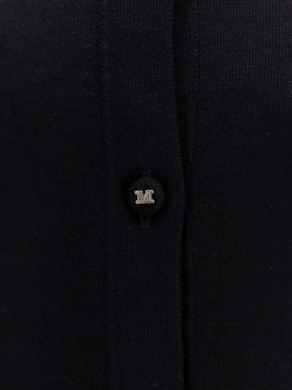 Max Mara Romania vest van scheerwol met knopen Blauw