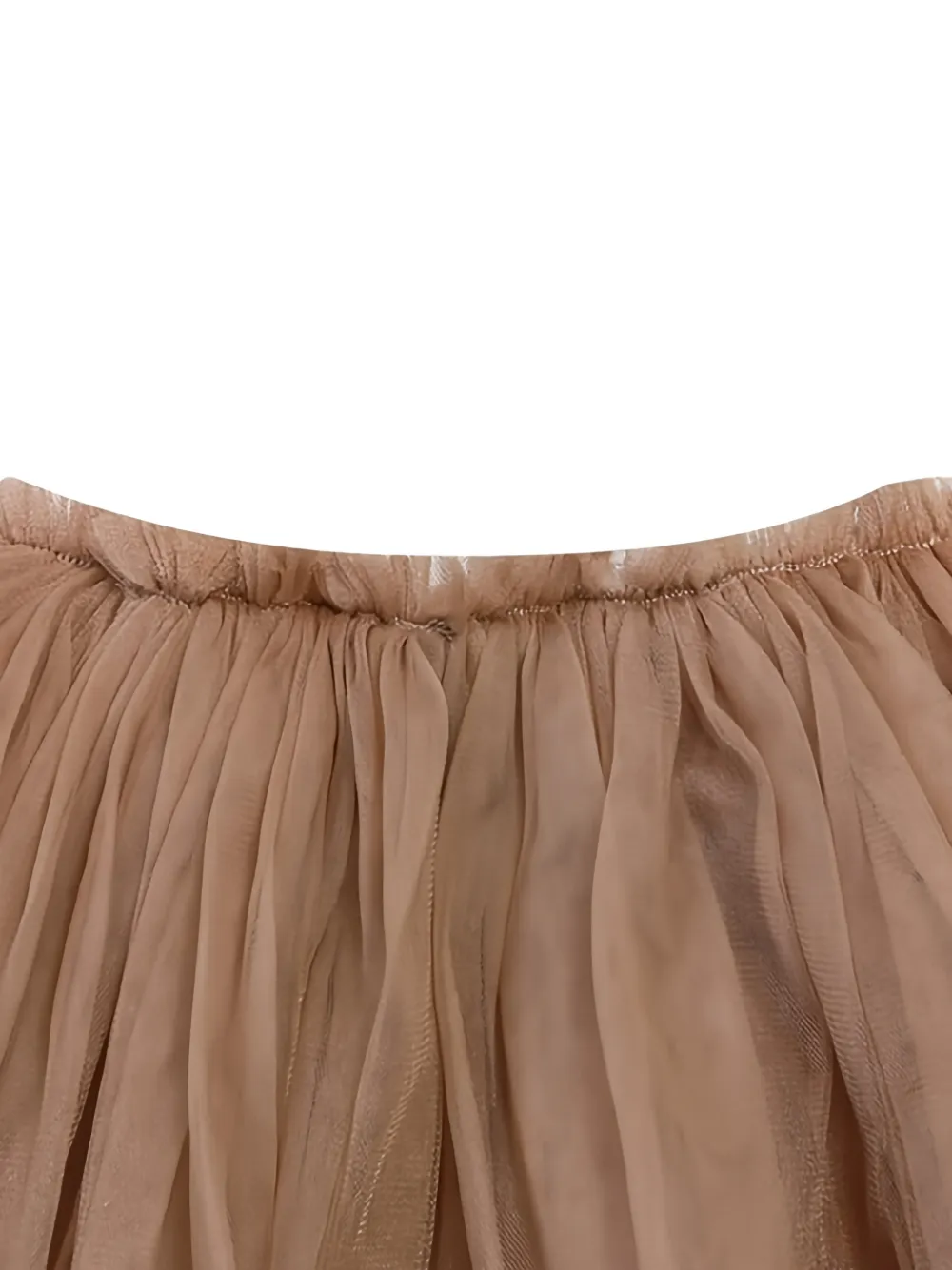 Donsje Rok met ruches Beige
