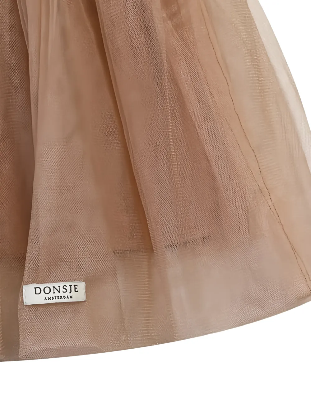 Donsje Rok met ruches Beige