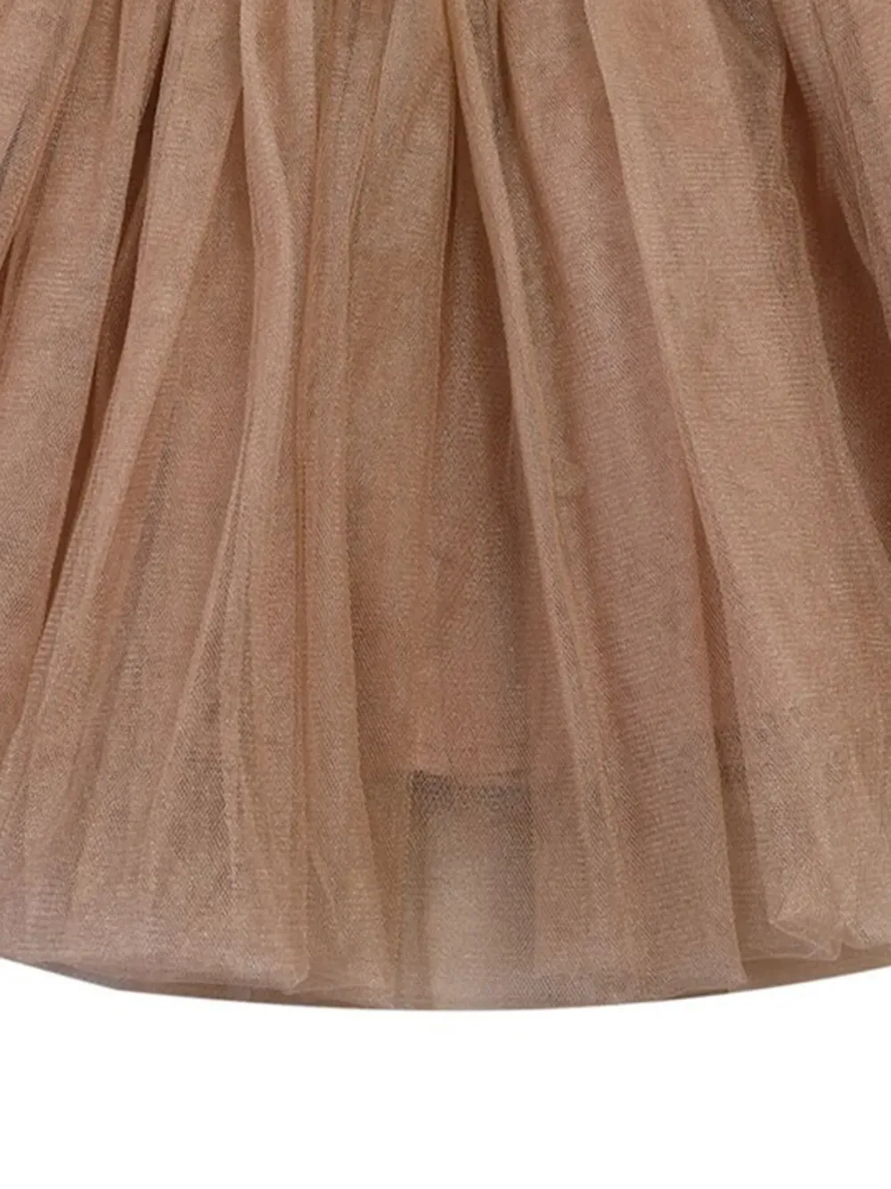 Donsje Rok met ruches Beige