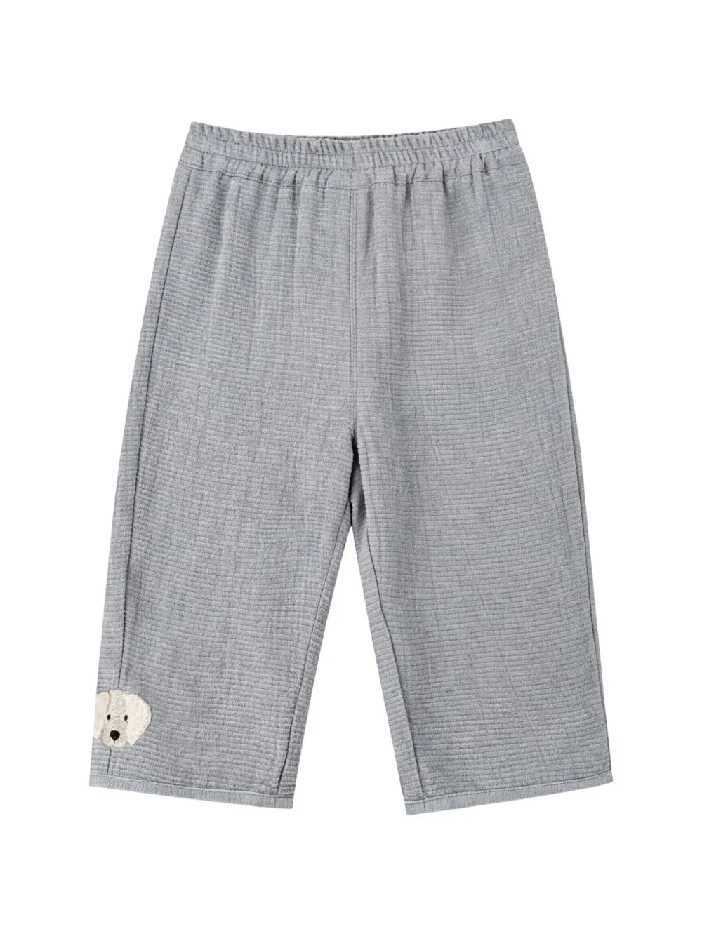 Donsje Yuno dog-appliqué trousers - Blu