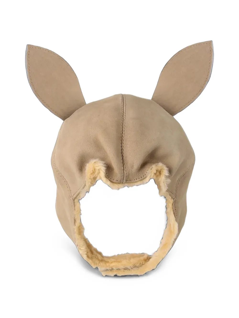 Donsje Hoed met dierenoren Beige