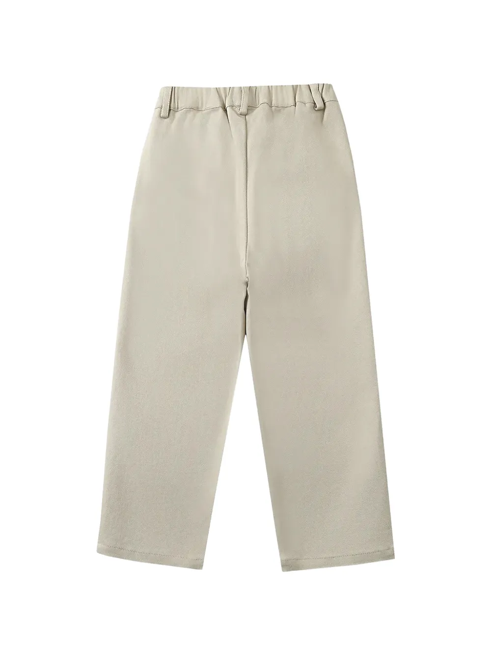 Donsje Kassim bear-embroidered trousers Beige