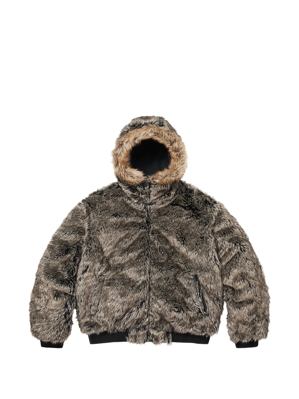  Supreme Zip-up Hooded Jacket - Black 