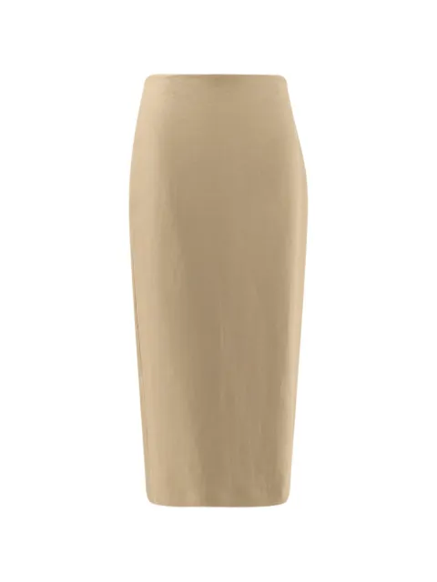 Max Mara back slit midi skirt