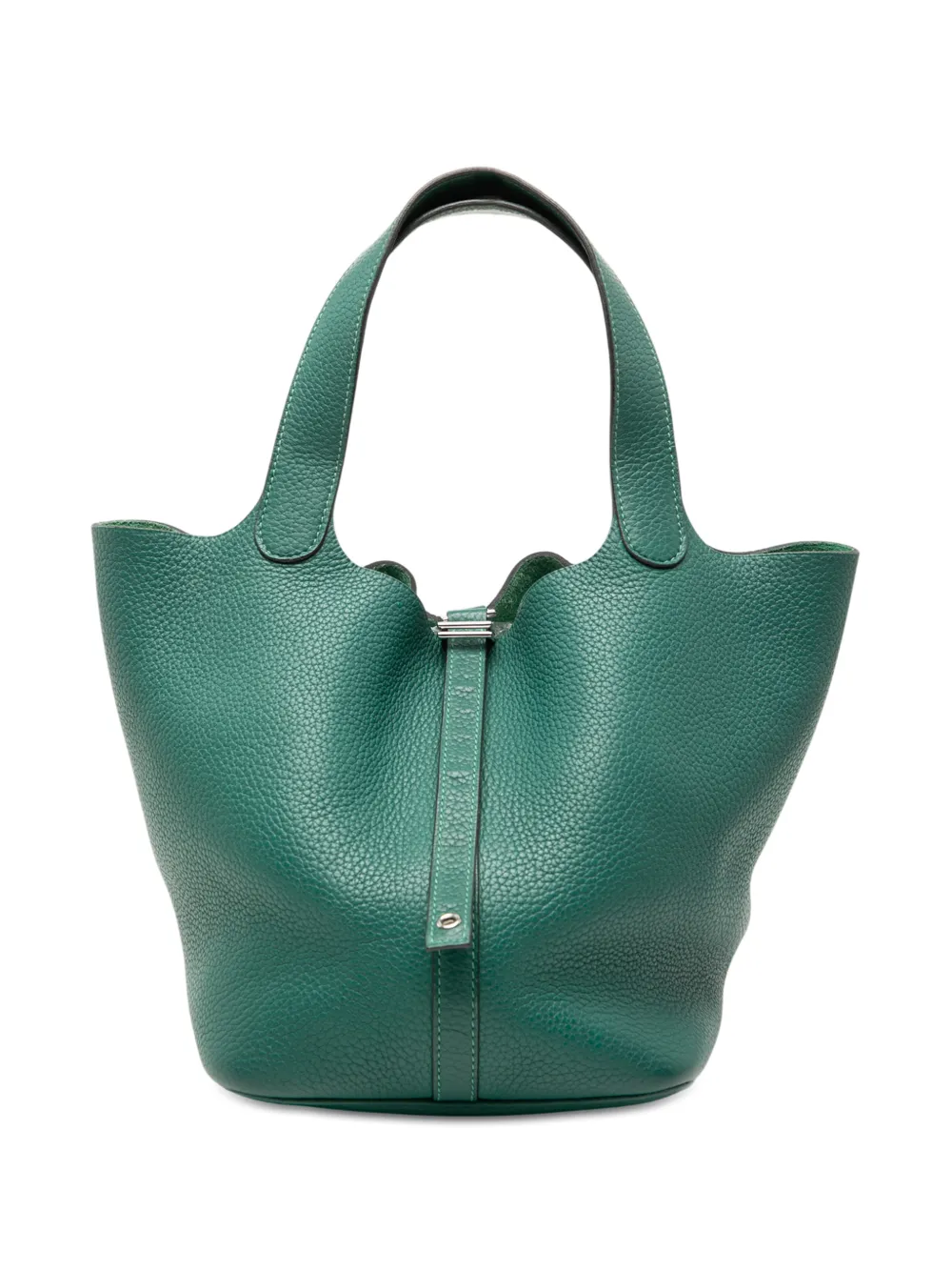 Hermès Pre-Owned 2013 Clemence Picotin Lock 22 handbag - Verde