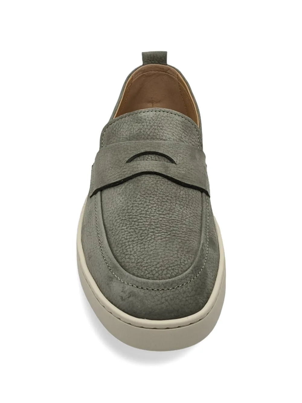 Henderson Baracco Loafers van bewerkt leer Groen