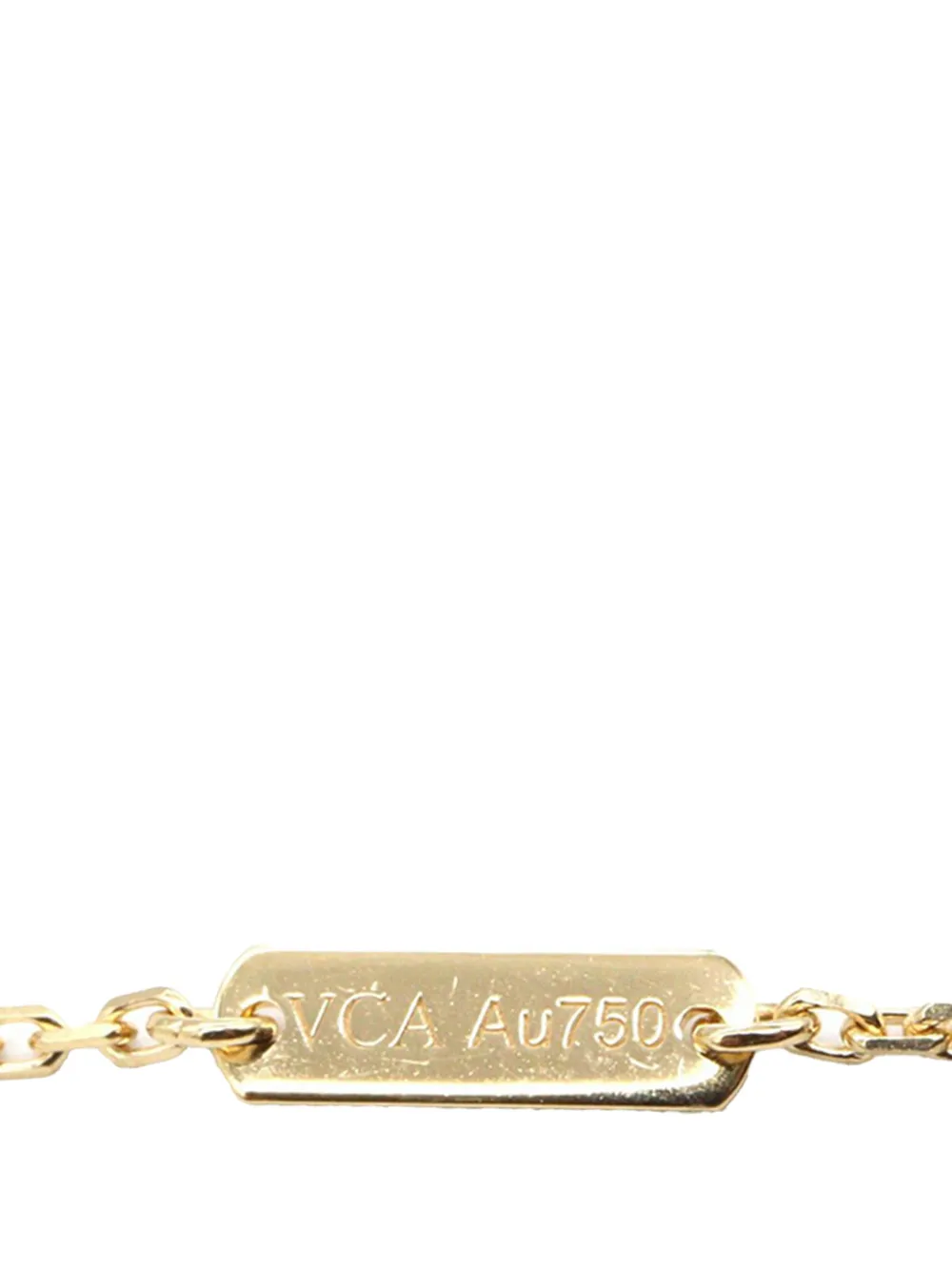  Van Cleef & Arpels Pre-owned 2022-2023 18k Yellow Gold And Onyx Vintage Alhambra Pendant Necklace - Black 
