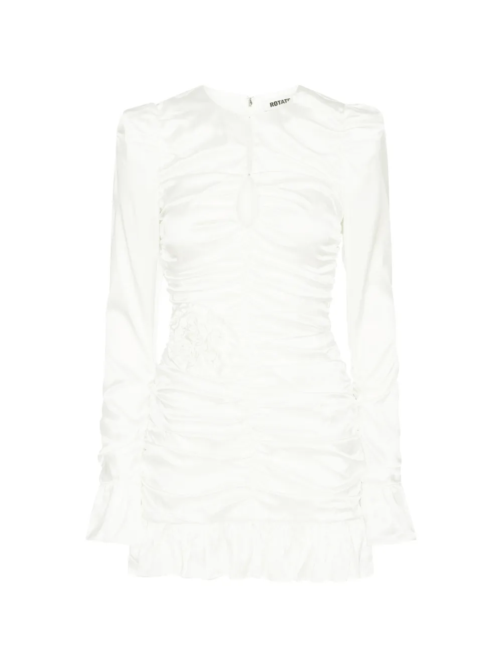 ROTATE BIRGER CHRISTENSEN flower ruffled mini dress - Bianco
