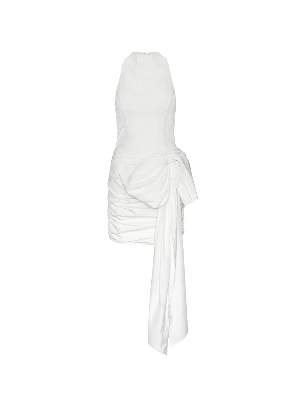 ROTATE BIRGER CHRISTENSEN lace bow mini dress - Bianco