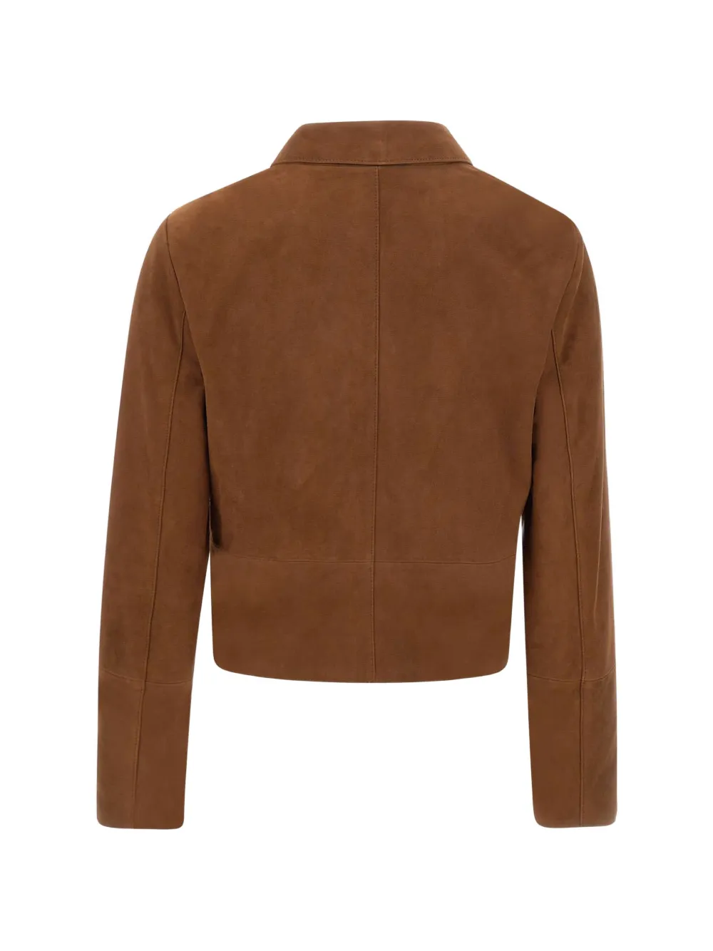  Liu Jo Flap Pockets Button Leather Jacket - Brown 