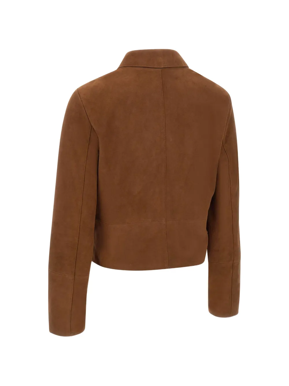  Liu Jo Flap Pockets Button Leather Jacket - Brown 