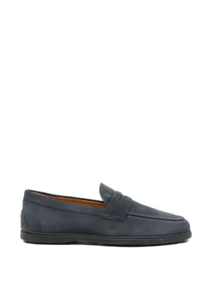 Tod's レザーローファー | ブルー | FARFETCH JP