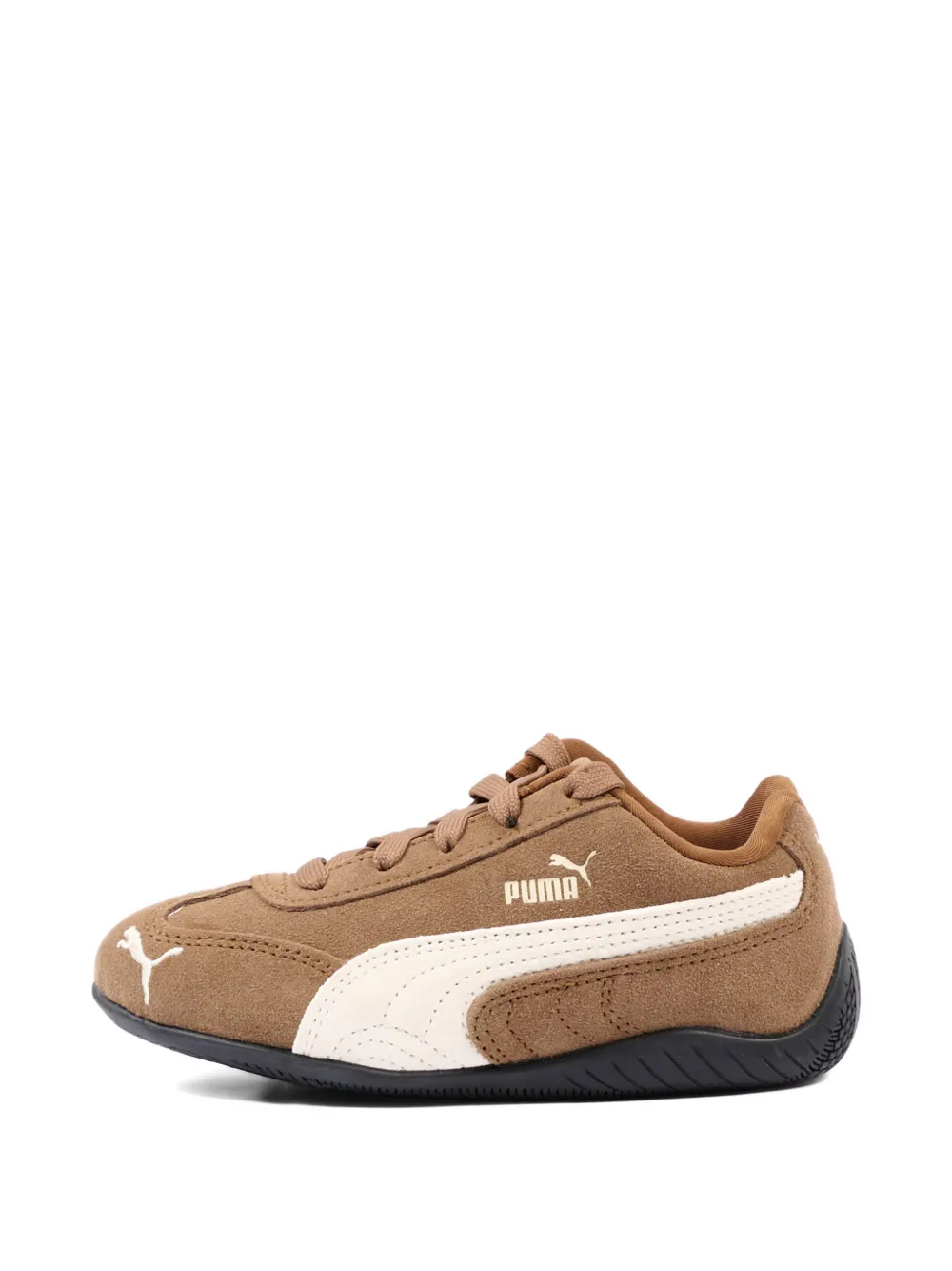 Puma Kids Low-top leren sneakers Bruin
