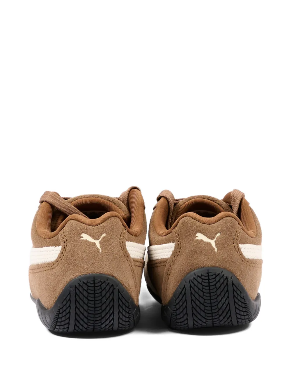 Puma Kids Low-top leren sneakers Bruin