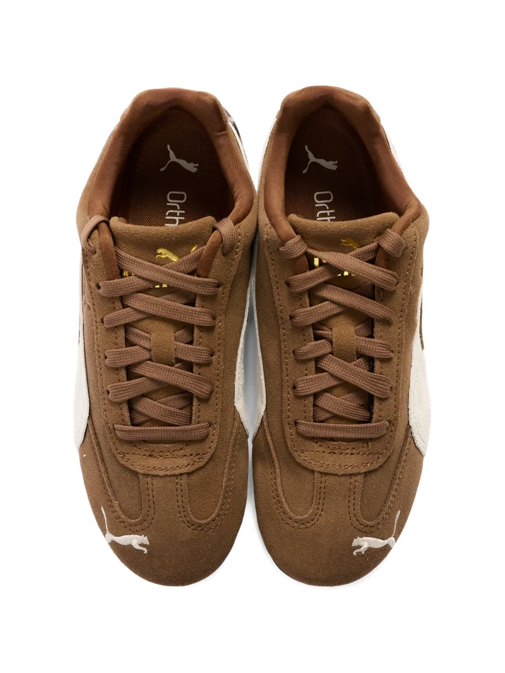 Puma Kids Sneakers met logostreep Bruin