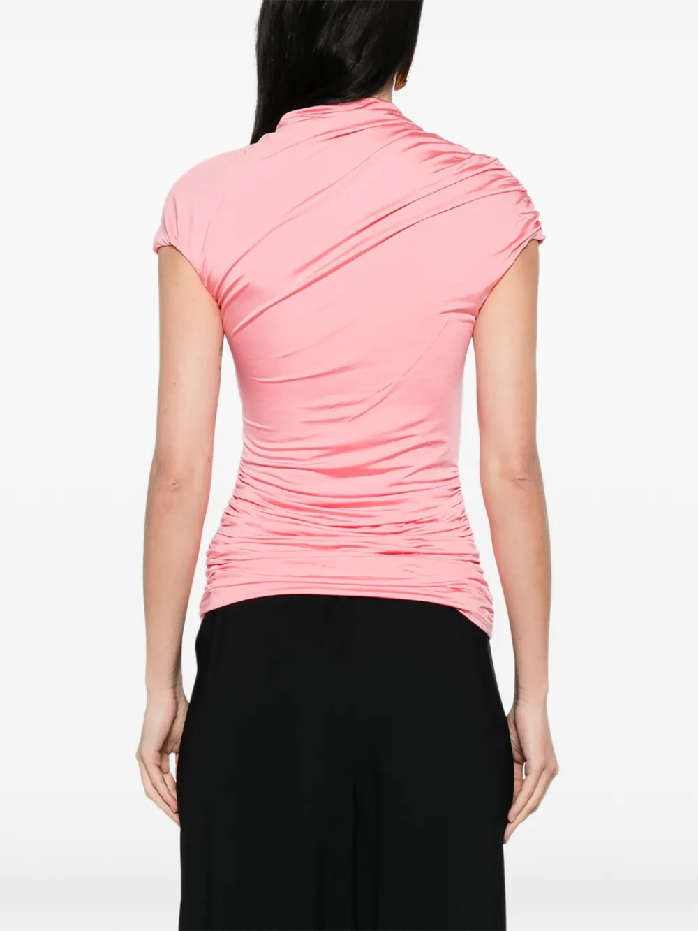 Self-Portrait Gedrapeerde top Roze