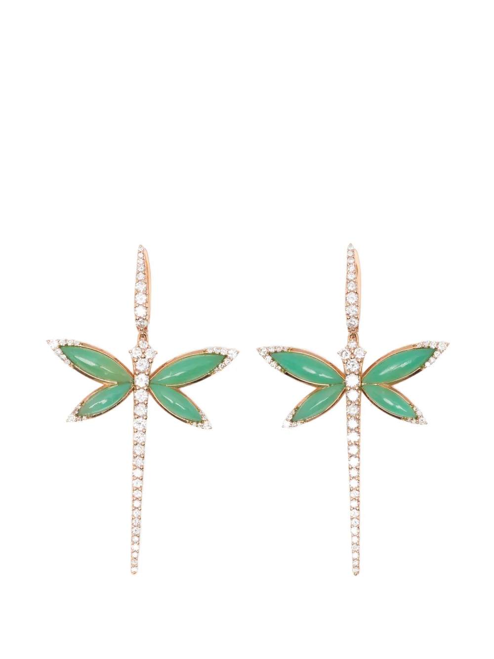 Anapsara Dragonfly diamond earrings - Rosa