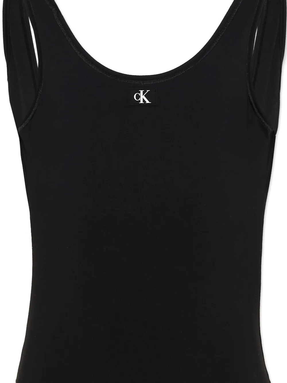  Calvin Klein Kids Logo Swimsuit - Black 
