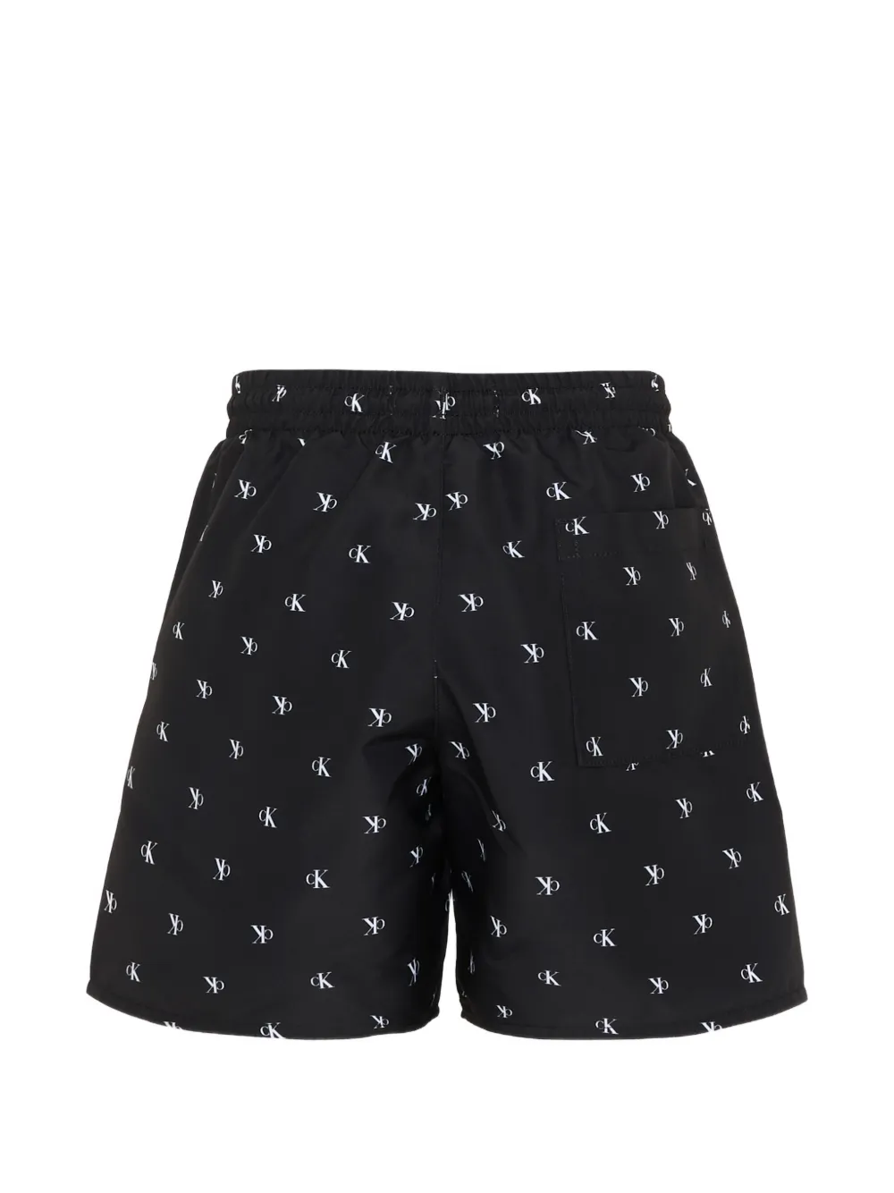  Calvin Klein Kids Pattern Drawstring Boxer Shorts - Black 