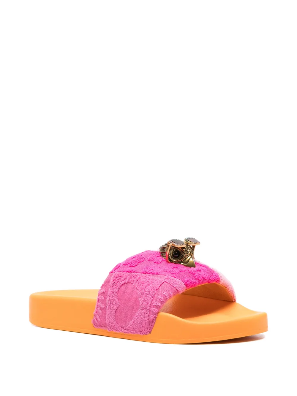 Kurt Geiger London Meena Eagle sandalen met hartapplicatie Roze