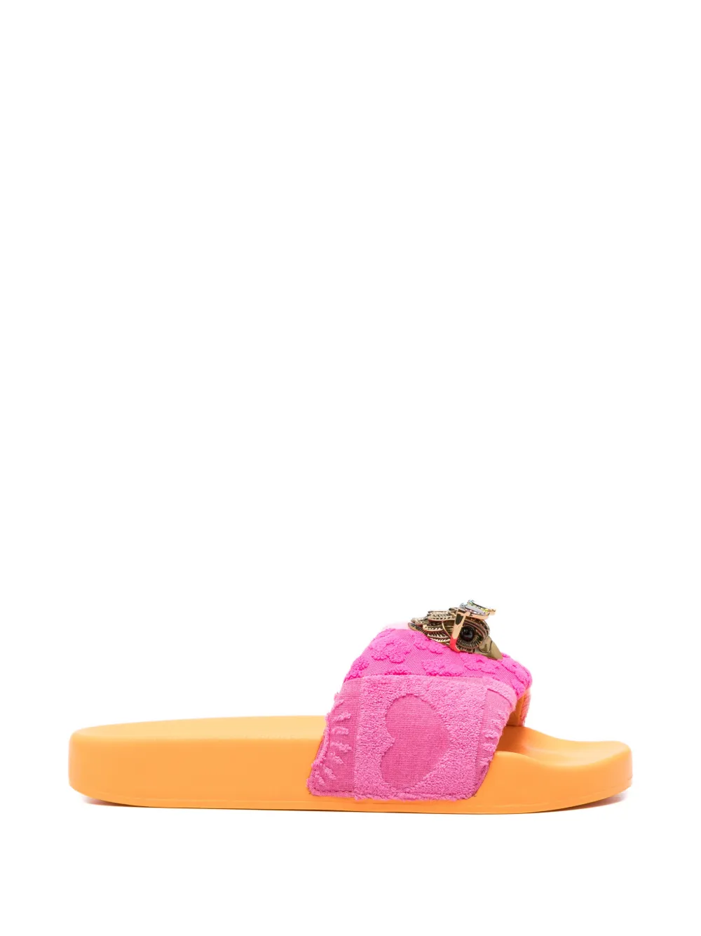 Kurt Geiger London Meena Eagle sandalen met hartapplicatie Roze