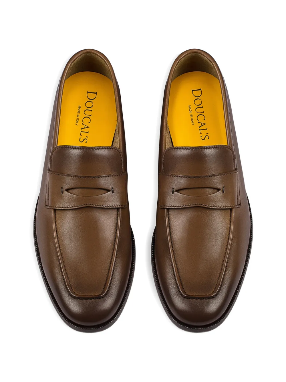 Doucal's Leren loafers Bruin