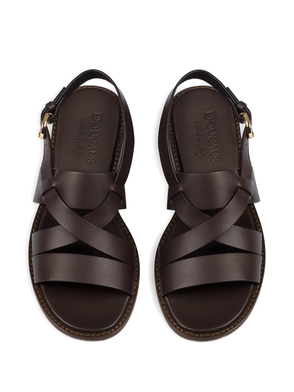 Doucal's Sandalen met meerdere bandjes Bruin