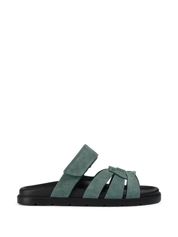 Doucal's Suede Sandals in Green