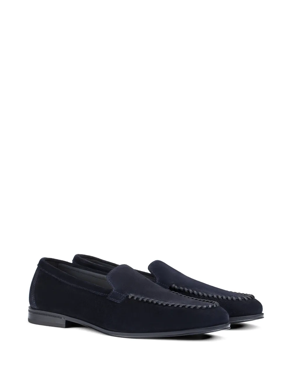 Doucal's suede loafers Blauw