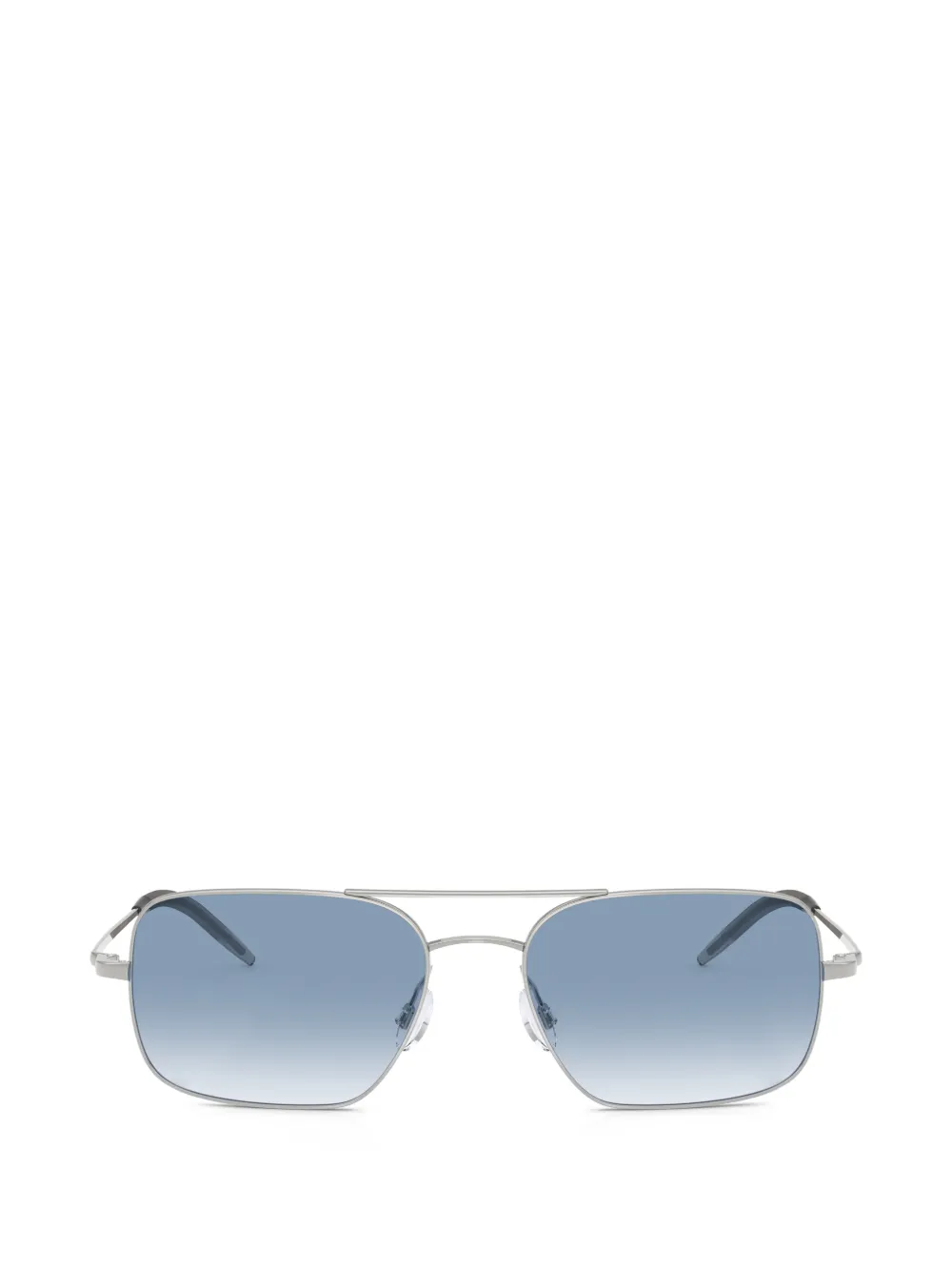 Oliver Peoples Victory II rectangle-frame sunglasses - Argento