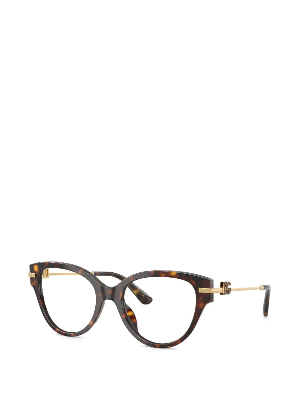 Dolce & Gabbana Eyewear Bril met cat-eye montuur Bruin