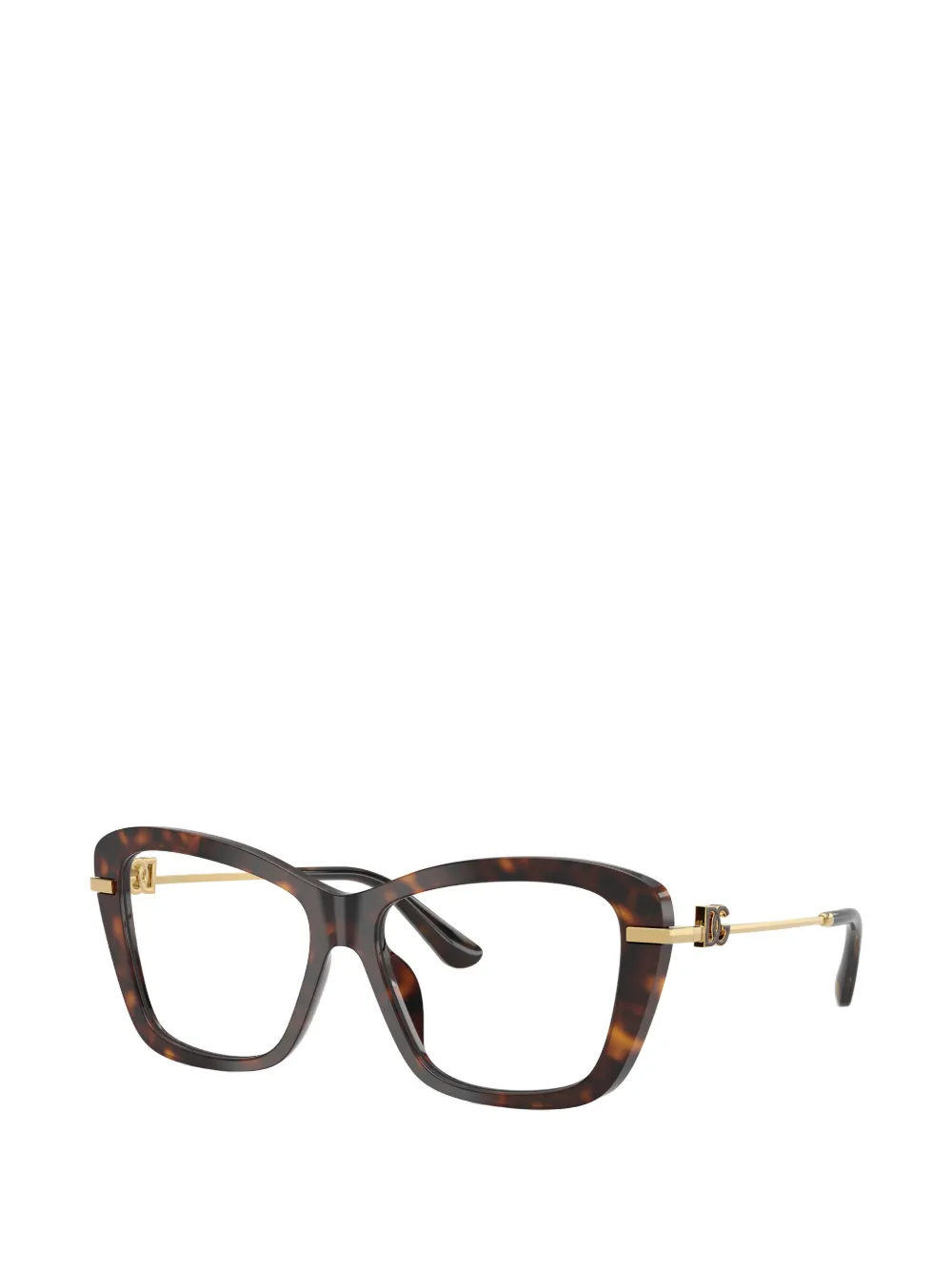 Dolce & Gabbana Eyewear Bril met cat-eye montuur Bruin