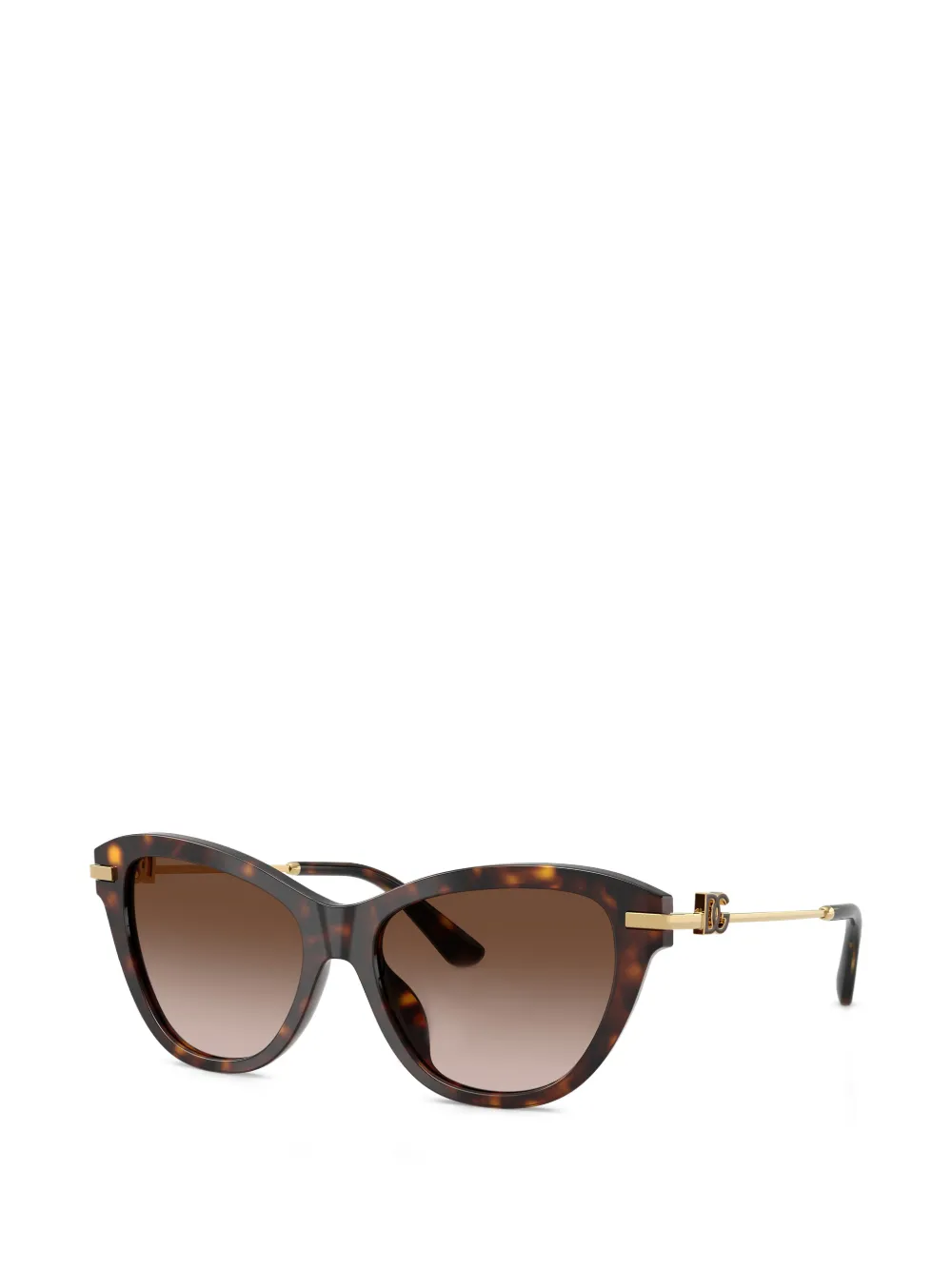 Dolce & Gabbana Eyewear Zonnebril met cat-eye montuur Bruin